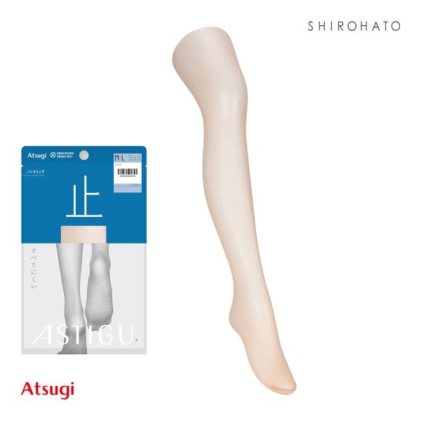 アスティーグ 止 すべり止め付き ストッキング 大きいサイズ ATSUGI