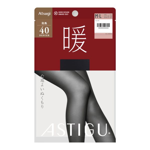 アツギ ATSUGI アスティーグ ASTIGU 暖 心地よいぬくもり タイツ 40デニール 光発熱