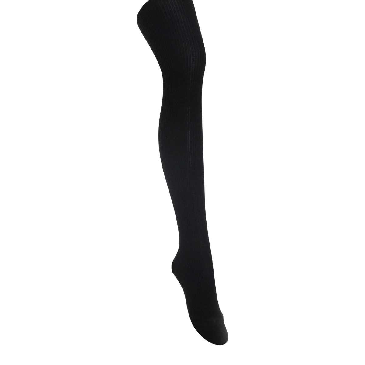 アツギ ATSUGI コンフォート COMFORT ウールタッチ リブ タイツ あったか 発熱 吸湿発熱(BK-ブラック-S-M)