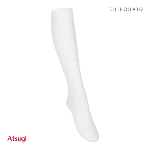 アツギ ATSUGI スクールタイム ハイソックス リブソックス キッズ ジュニア 2足組 靴下 綿混 学生 16-26cm