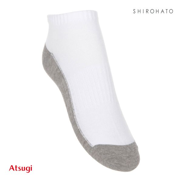アツギ ATSUGI スクールタイム スニーカー丈 ソックス キッズ ジュニア 2足組 足底切り替え 靴下 学生 綿混 16-26cm