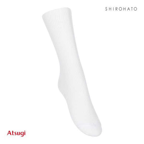アツギ ATSUGI スクールタイム クルー丈 リブソックス キッズ ジュニア 2足組 靴下 学生 綿混 16-26cm