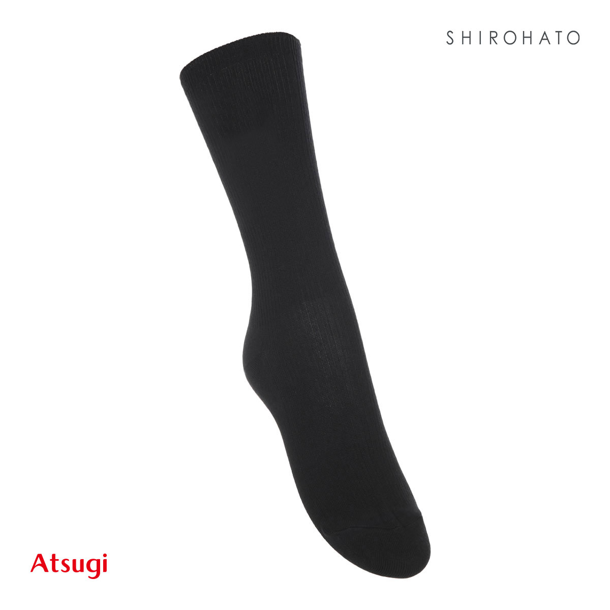 アツギ ATSUGI スクールタイム クルー丈 リブソックス キッズ ジュニア 2足組 靴下 学生 綿混 16-26cm(BK-ブラック-16-18cm)