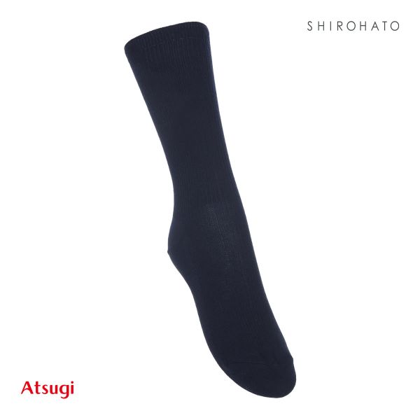 アツギ ATSUGI スクールタイム クルー丈 リブソックス キッズ ジュニア 2足組 靴下 学生 綿混 16-26cm