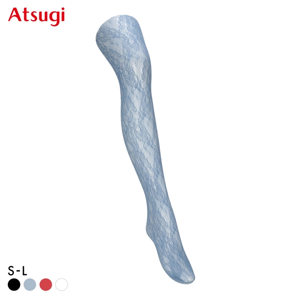 アツギカラーズ レース柄タイツ Atsugi COLORS