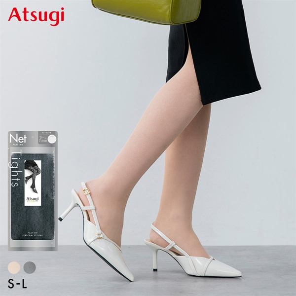 アツギカラーズ ドットネット柄タイツ Atsugi COLORS