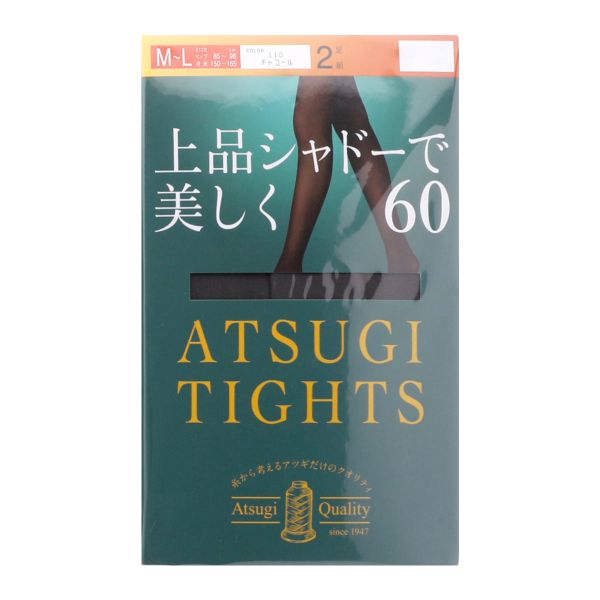 アツギ ATSUGI アツギタイツ ATSUGI TIGHTS タイツ 60デニール 2足組 発熱