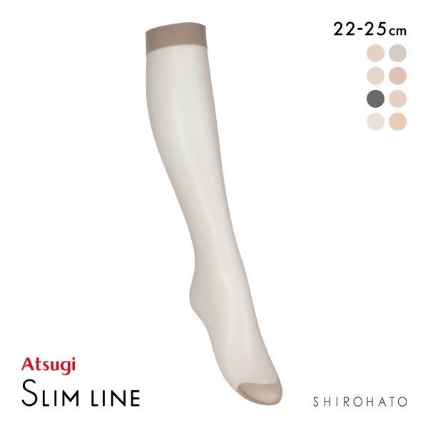 アツギ スリムライン ひざ下丈 ショートストッキング 破れにくい ATSUGI