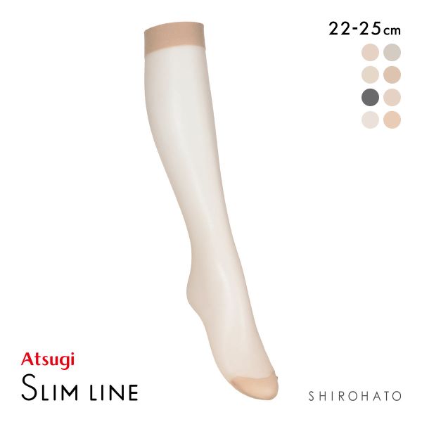 アツギ スリムライン ひざ下丈 ショートストッキング 破れにくい ATSUGI