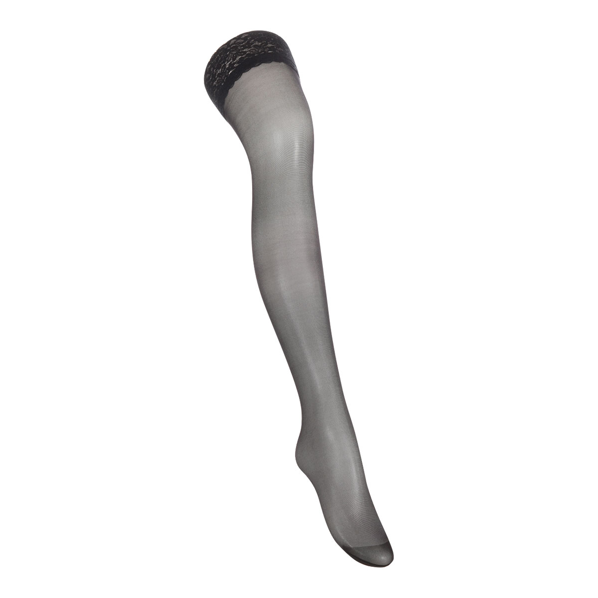 アツギ ATSUGI ザ・レッグバー THE LEG BAR ストッキング 太もも丈 プレーン編み(BK-ブラック-22-25cm)