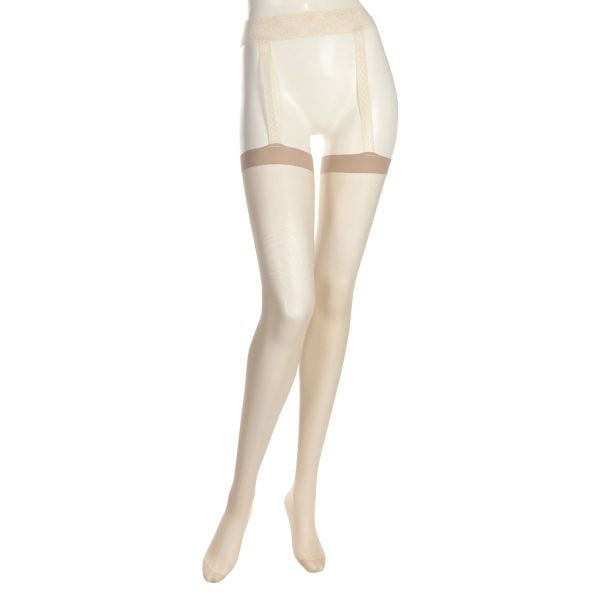 アツギ ATSUGI THE LEG BAR パンティ部レス レースガーター付きストッキング 日本製 レディース M-L