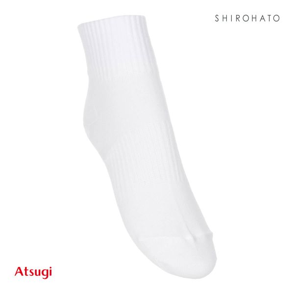 アツギ ATSUGI スクールタイム ハイカット丈 ソックス キッズ ジュニア 3足組 靴下 学生 12cm丈 綿混 22-26cm