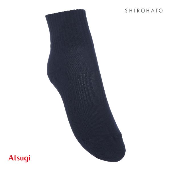 アツギ ATSUGI スクールタイム ハイカット丈 ソックス キッズ ジュニア 3足組 靴下 学生 12cm丈 綿混 22-26cm
