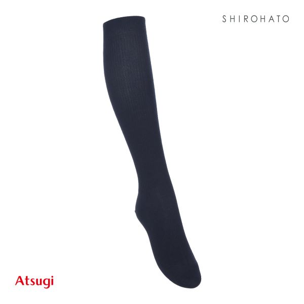 アツギ ATSUGI スクールタイム 38cm丈 リブソックス キッズ ジュニア 3足組 靴下 学生 ハイソックス 綿混 22-26cm