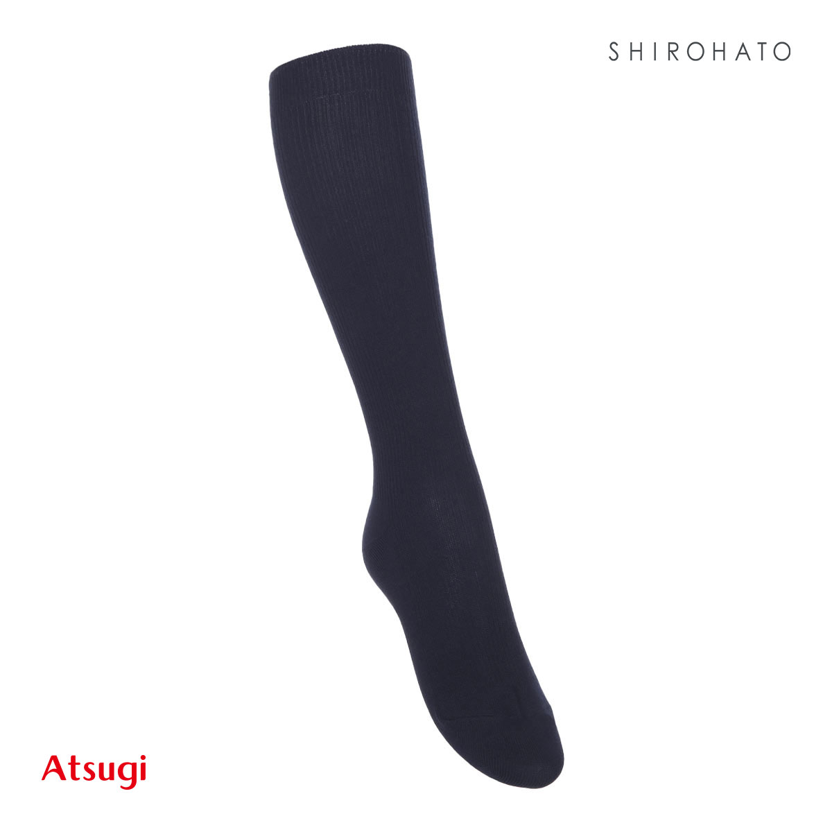 アツギ ATSUGI スクールタイム 32cm丈 リブソックス キッズ ジュニア 3足組 靴下 学生 ハイソックス 綿混 22-26cm(KO-コン-22-24cm)