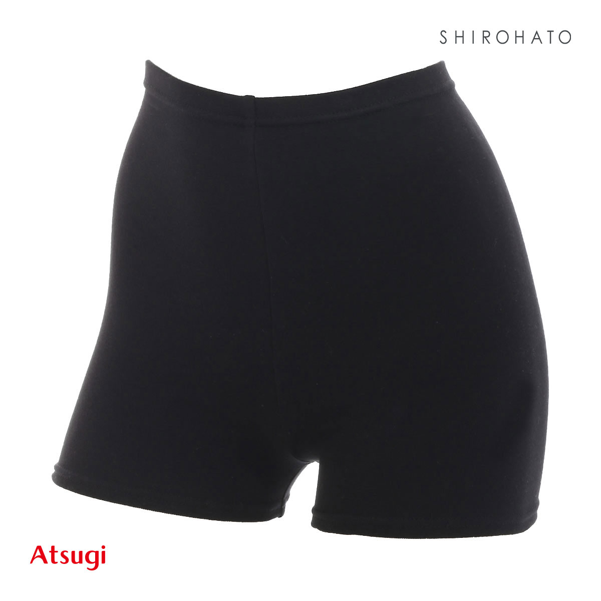 アツギ ATSUGI コンフォート COMFORT コットンライン 一分丈レギンス 日本製 M-L L-LL(BK-ブラック-M-L)