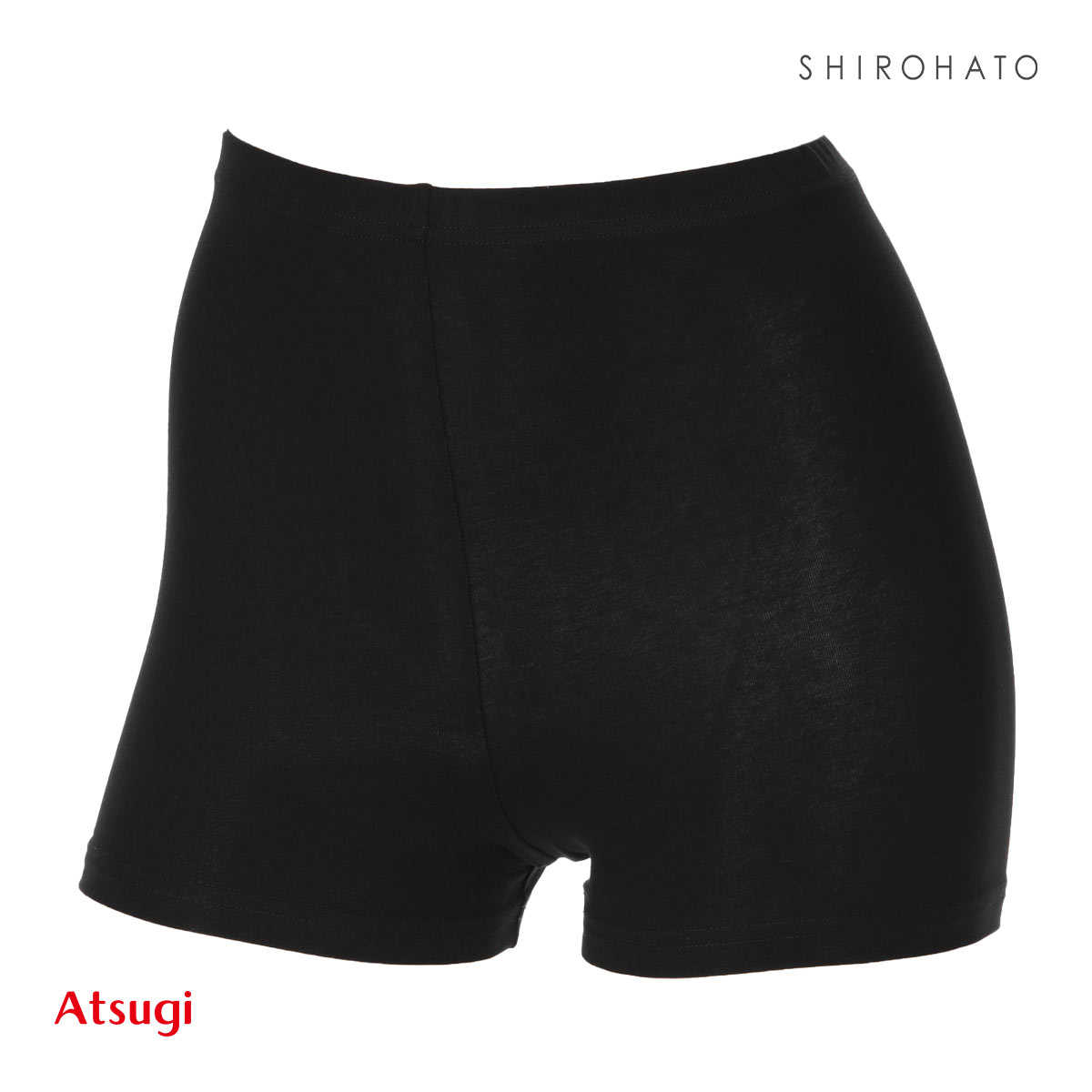 アツギ ATSUGI スクールタイム インナーパンツ 綿混 一分丈 スパッツ 抗菌防臭 股上深め キッズ ジュニア 女の子(BK-ブラック-S)