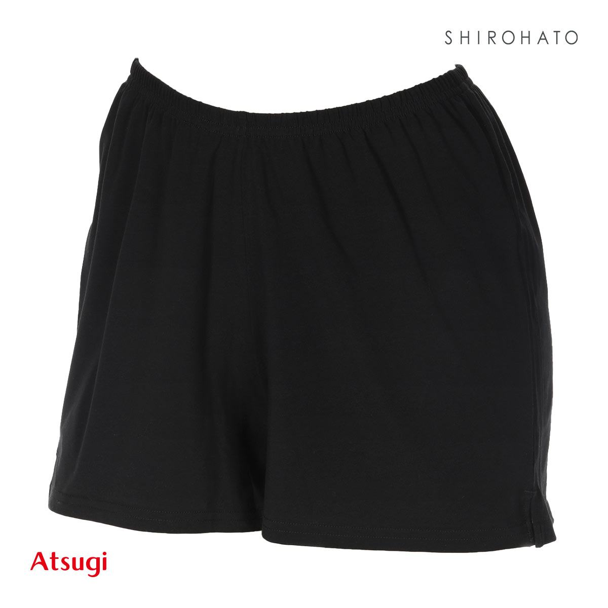 アツギ ATSUGI スクールタイム カバパン スリット入り ジュニア 女の子 オーバーパンツ(BK-ブラック-S)