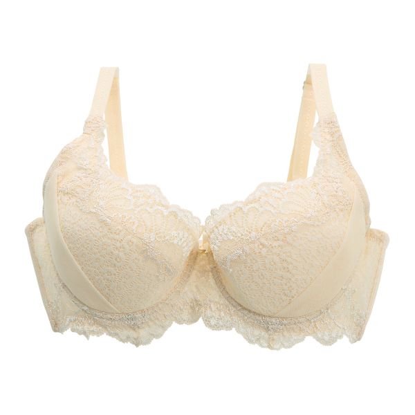 モードマリー Mode Marie 脇肉革命 よくばりフィット エルダーフラワー刺繍 3/4カップ ブラジャー 脇高 脇肉 下着 補正 補整 ハミ肉 単品