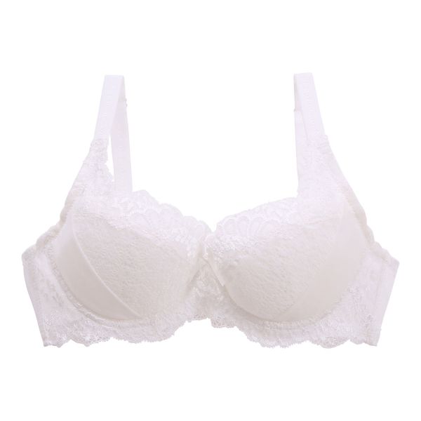 モードマリー Mode Marie 脇肉革命 よくばりフィット エルダーフラワー刺繍 3/4カップ ブラジャー 脇高 脇肉 下着 補正 補整 ハミ肉 単品