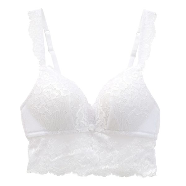 アンブラANNEBRA Daisies 総レース ノンワイヤー ブラジャー ブラレット 谷間 安定感 ワイヤレスブラ 単品