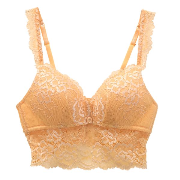 アンブラANNEBRA Daisies 総レース ノンワイヤー ブラジャー ブラレット 谷間 安定感 ワイヤレスブラ 単品