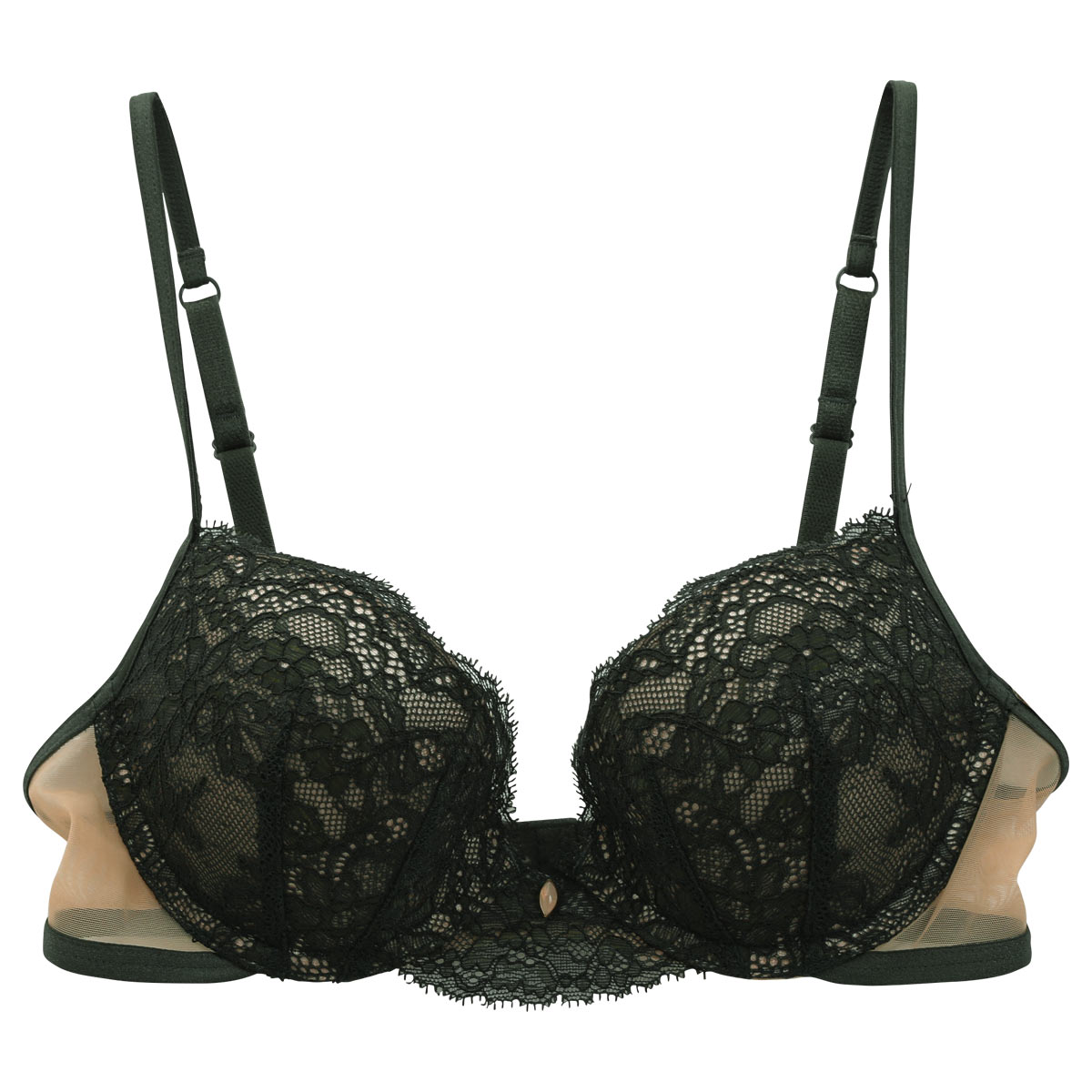 アンブラ ANNEBRA Marrakech ILoveChange プッシュアップ 3/4カップ ブラジャー BCDEFG 単品(GR-グリーン-B70)