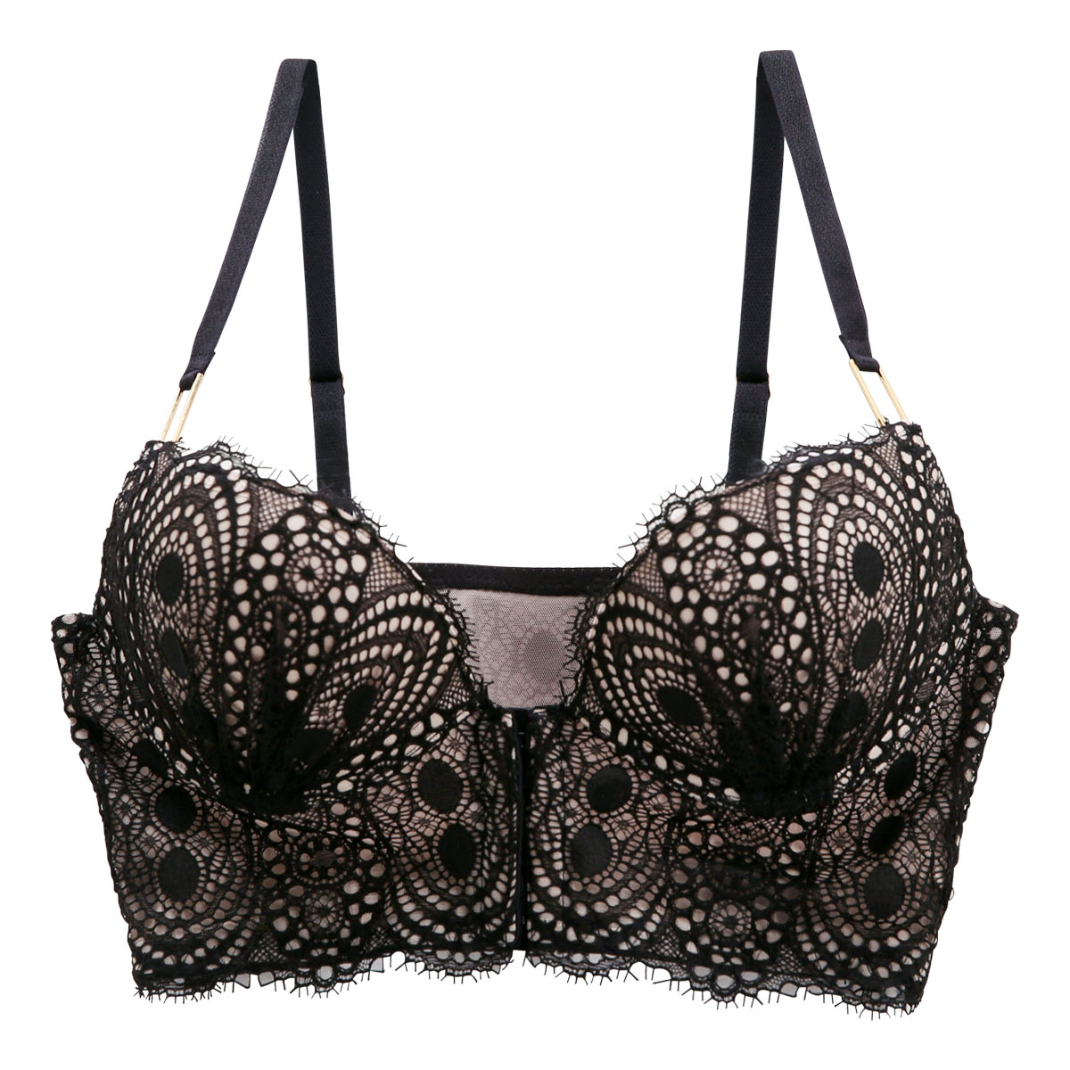【ANNEBRAバイカラー ③点セット】アンブラ Black + ♡ショーツ ANNEBRA（アンブラ）の「Charisma2 ハーフバックショーツ