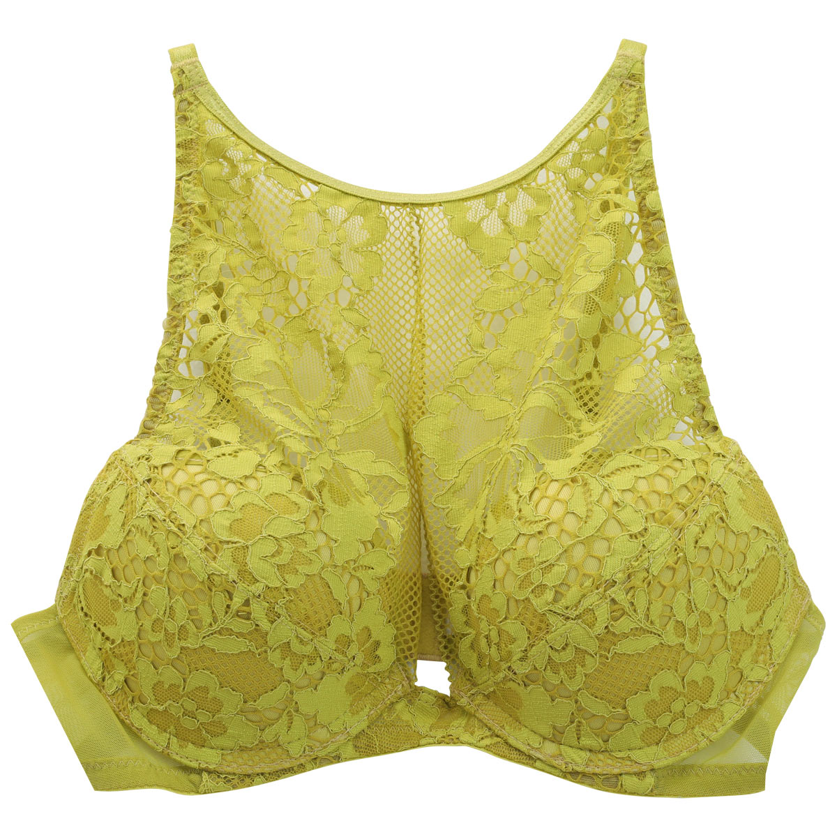 アンブラ ANNEBRA Arabe BLOOM UP ハイネック モールドカップ ブラジャー BCDEFG 単品(YE-イエロー-B70)