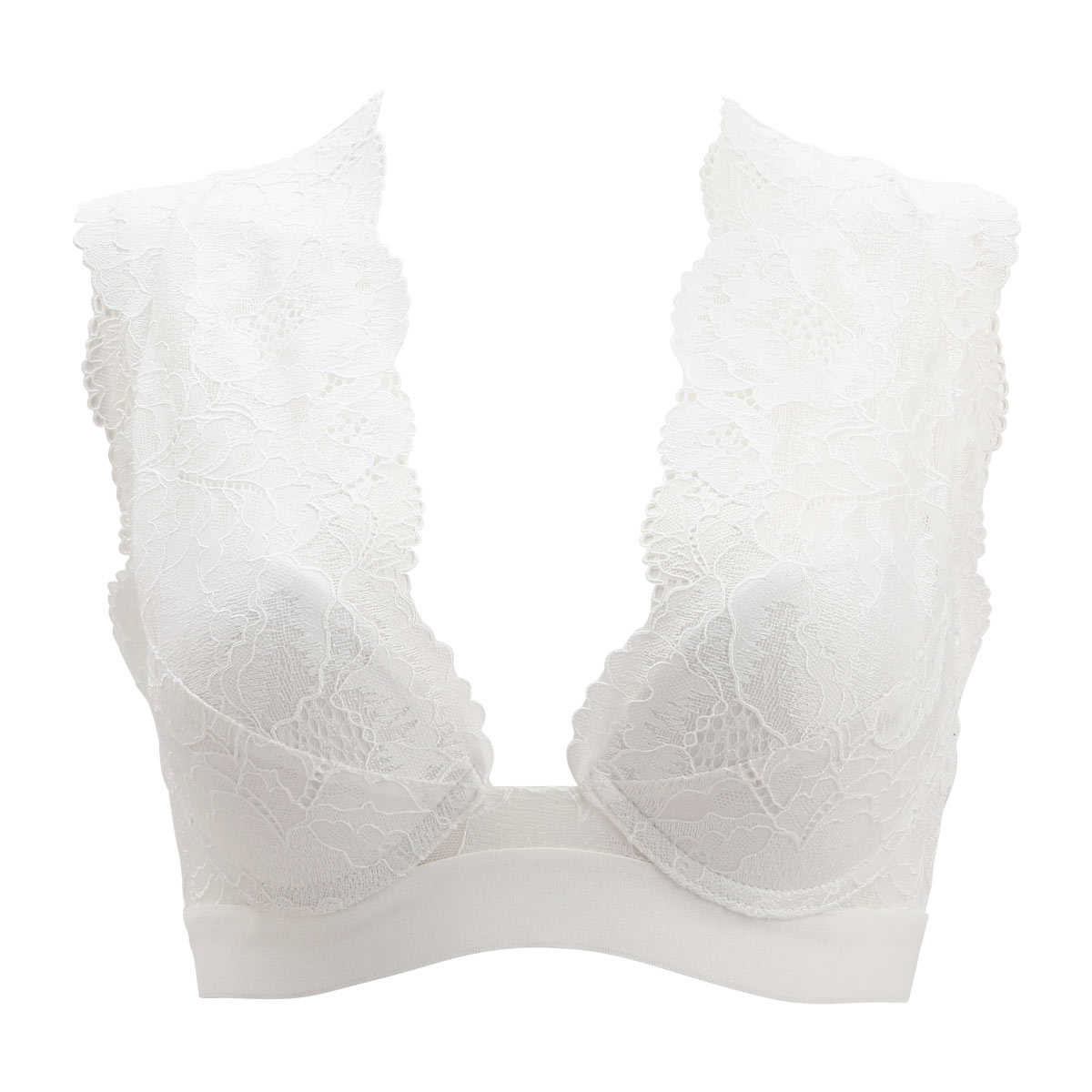 アンブラ ANNEBRA Venice BloomUp ブラジャー 総レース バッククロス BCDE ブラトップ 単品(OW-オフホワイト-B70)