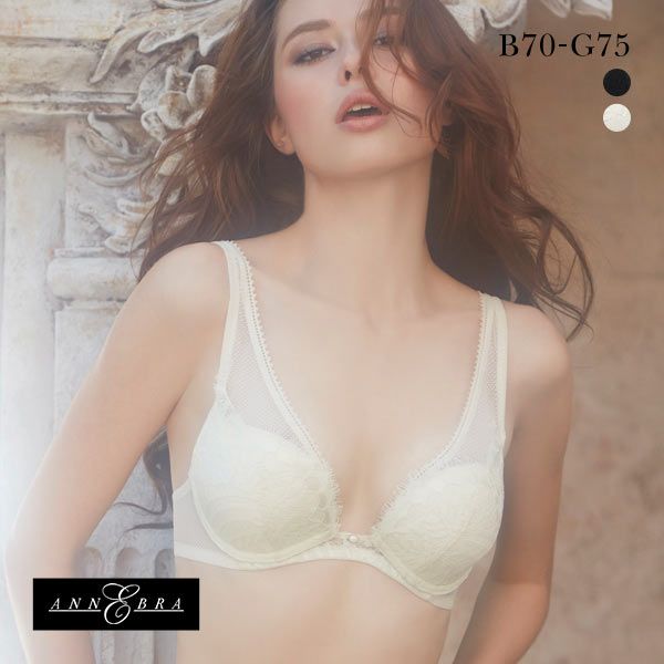 アンブラ ANNEBRA Romantic2 BloomUp デコルテレース ブラジャー モールドカップ BCDEFG 大きいサイズ 単品