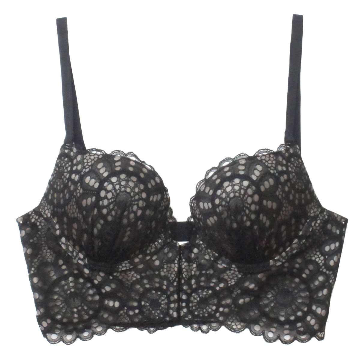 アンブラ ANNEBRA Charisma 2 ブラジャー バックコード フロントホック BCDEFG 大きいサイズ 単品(BK-ブラック-B70)