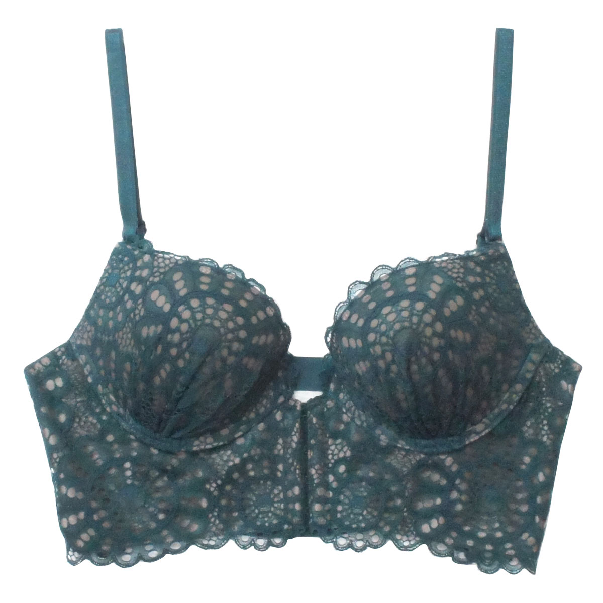 アンブラ ANNEBRA Charisma 2 ブラジャー バックコード フロントホック BCDEFG 大きいサイズ 単品(GR-グリーン-B70)