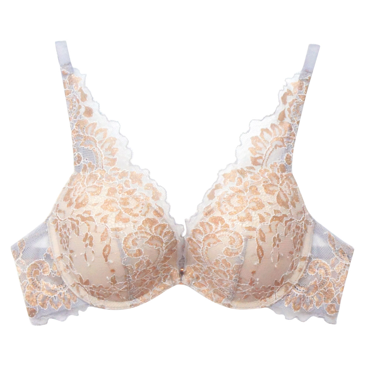 アンブラ ANNEBRA Bridal 3/4カップブラジャー デコルテレース 単品(GY-グレー-B70)