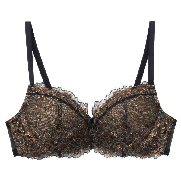 アンブラ ANNEBRA Bridal 3/4カップ ブラジャー レース 単品(BK-ブラック-B70)