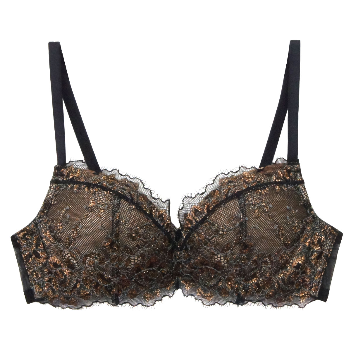 アンブラ ANNEBRA Bridal 3/4カップ ブラジャー レース 単品(BK-ブラック-B70)
