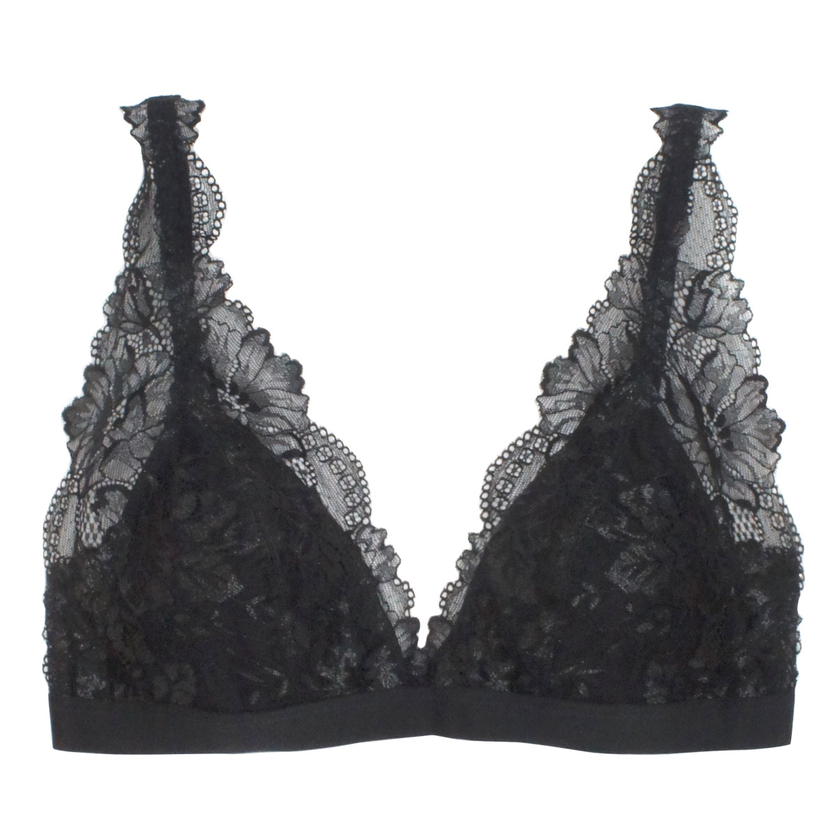 アンブラ ANNEBRA Henna ノンワイヤー ブラジャー 単品(BK-ブラック-S)