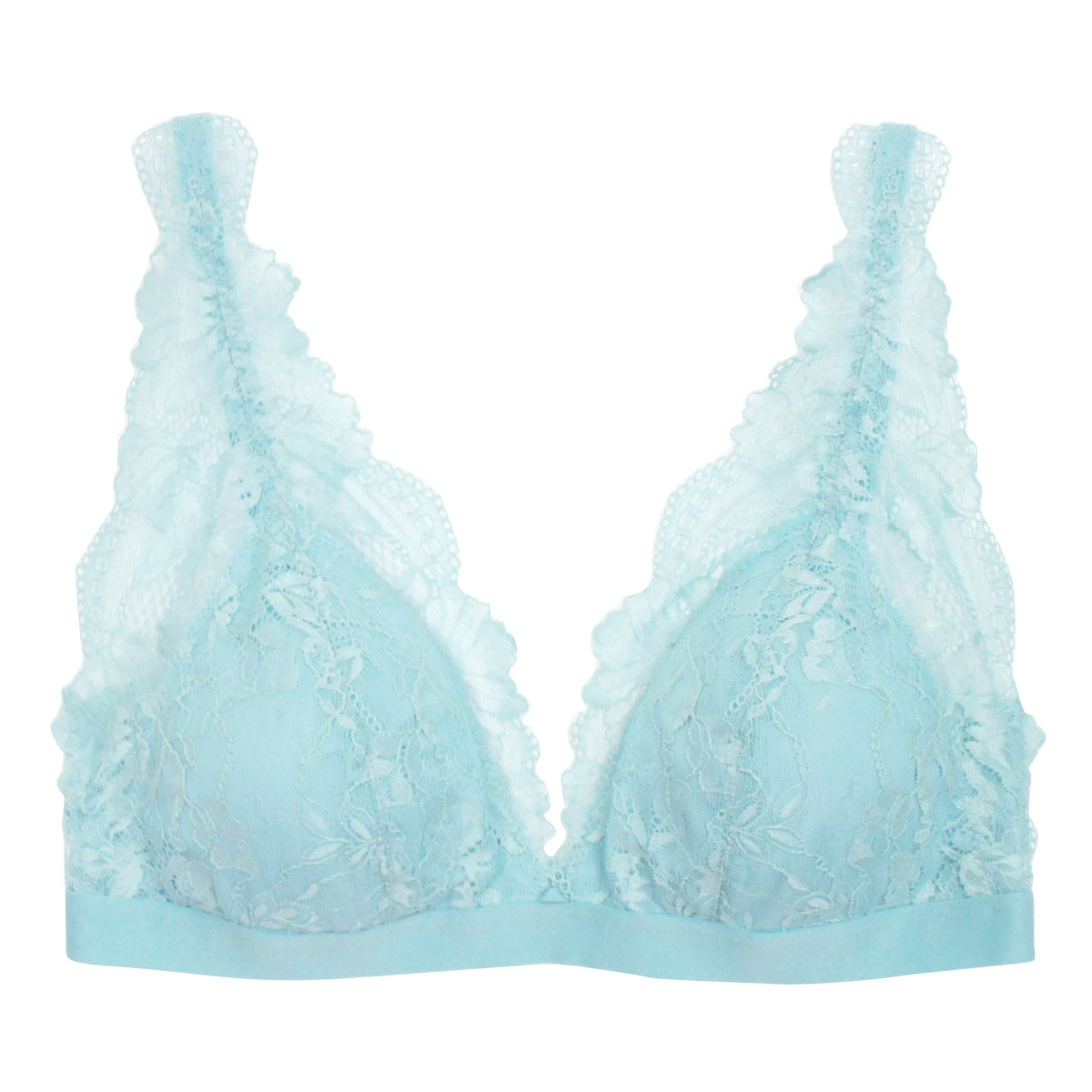 アンブラ ANNEBRA Henna ノンワイヤー ブラジャー 単品(BU-ブルー-S)