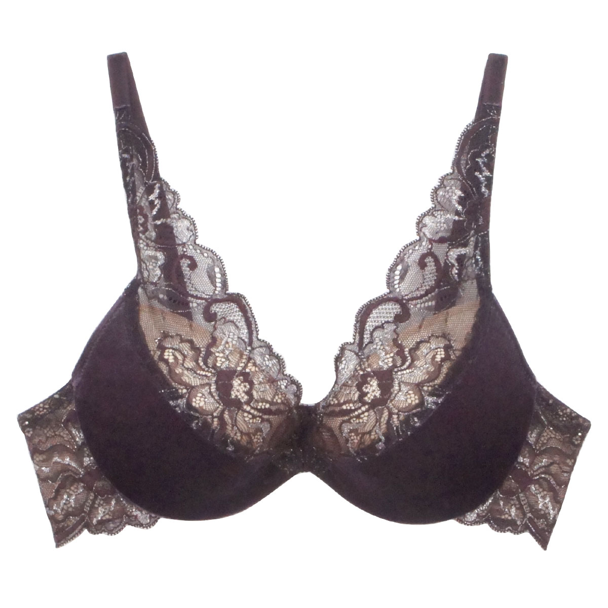 アンブラ ANNEBRA Velvet2 モールド ブラジャー 単品(PU-パープル-B70)