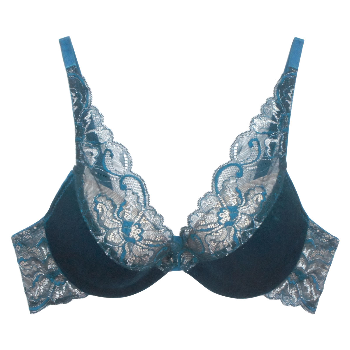 アンブラ ANNEBRA Velvet2 モールド ブラジャー 単品(TU-ターコイズ-B70)