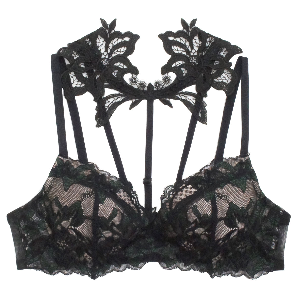 アンブラ ANNEBRA Lily つけ襟 デコルテメイク ブラジャー 単品(BK-ブラック-B70)