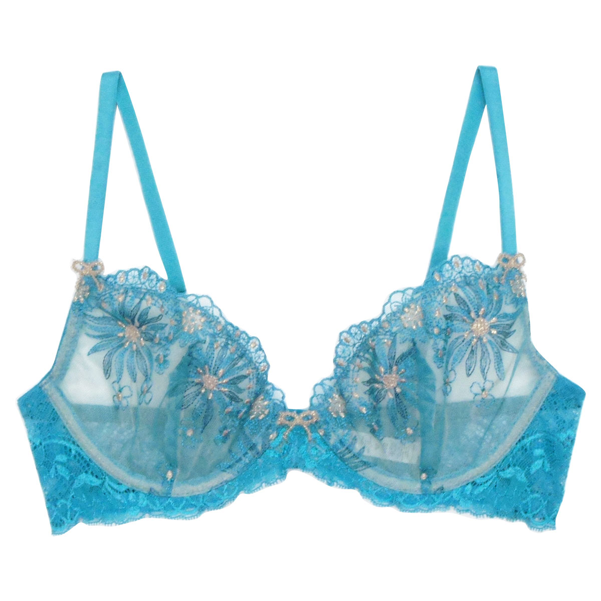 アンブラ ANNEBRA spring ノンパテッド ブラジャー 単品(TU-ターコイズ-B70)