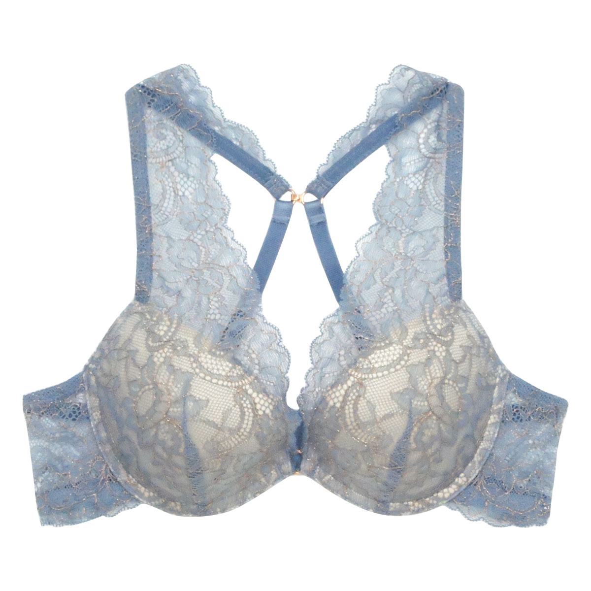 アンブラ ANNEBRA Parrots 2WAY バッククロス モールドカップ ブラジャー 単品(GY-グレー-B70)