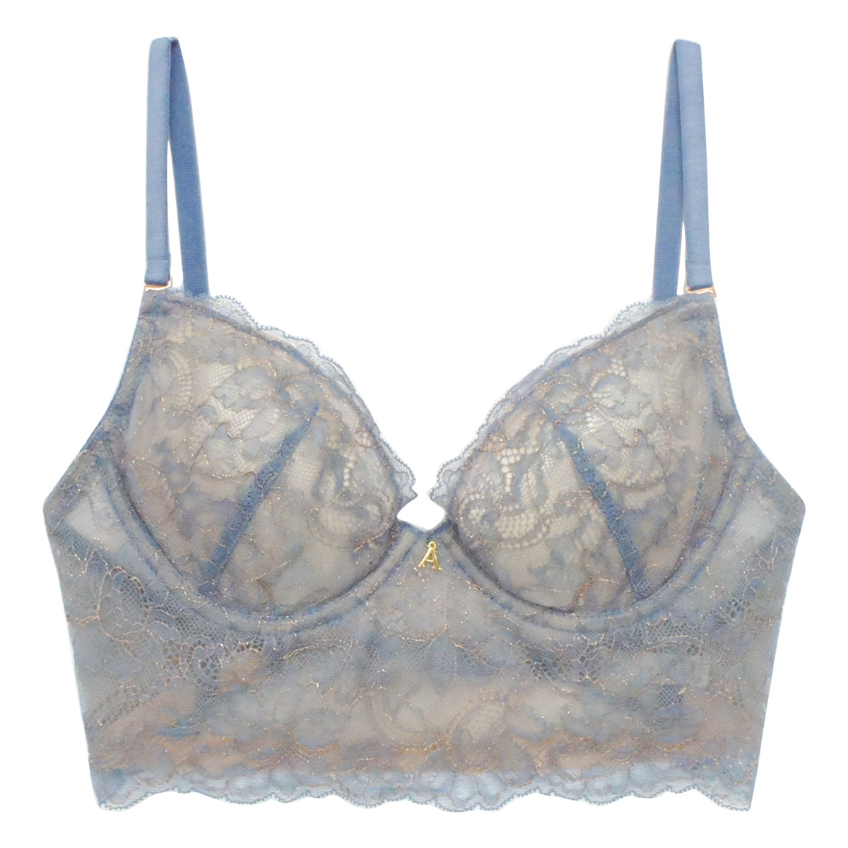 アンブラ ANNEBRA Parrots 2WAY バックオープン ブラジャー ノンパテッド 単品(GY-グレー-B70)