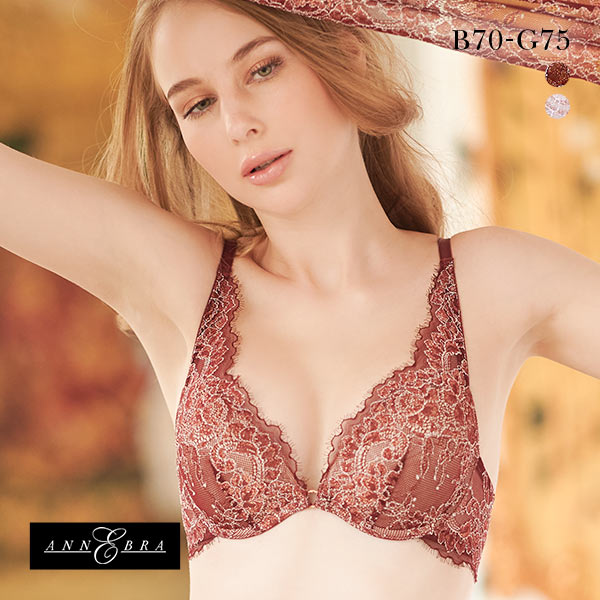 アンブラ ANNEBRA Bouquet2 デコルテレース モールドカップ ブラジャー 単品