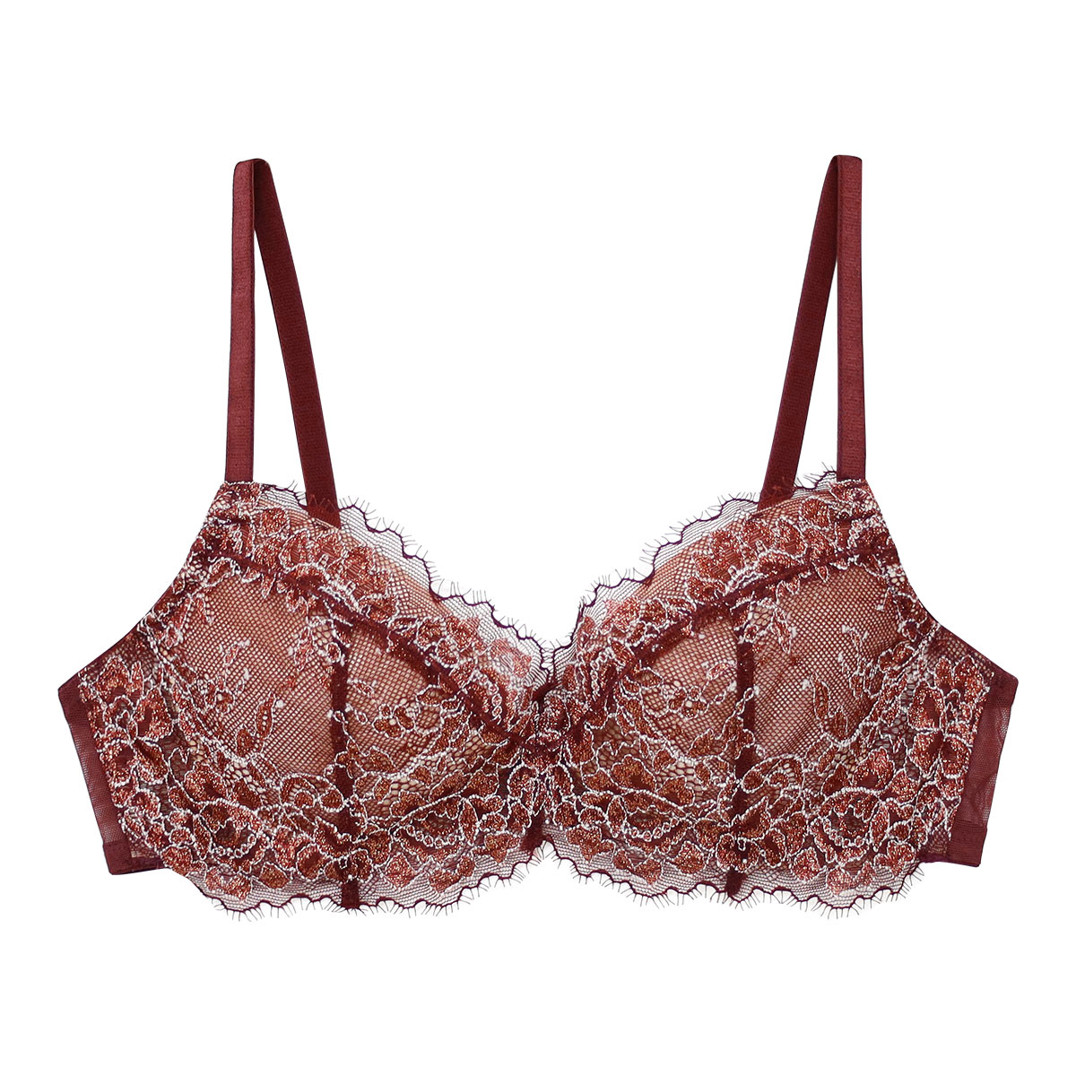 アンブラ ANNEBRA Bouquet2 デコルテメイク ブラジャー 単品(RE-レッド-B70)