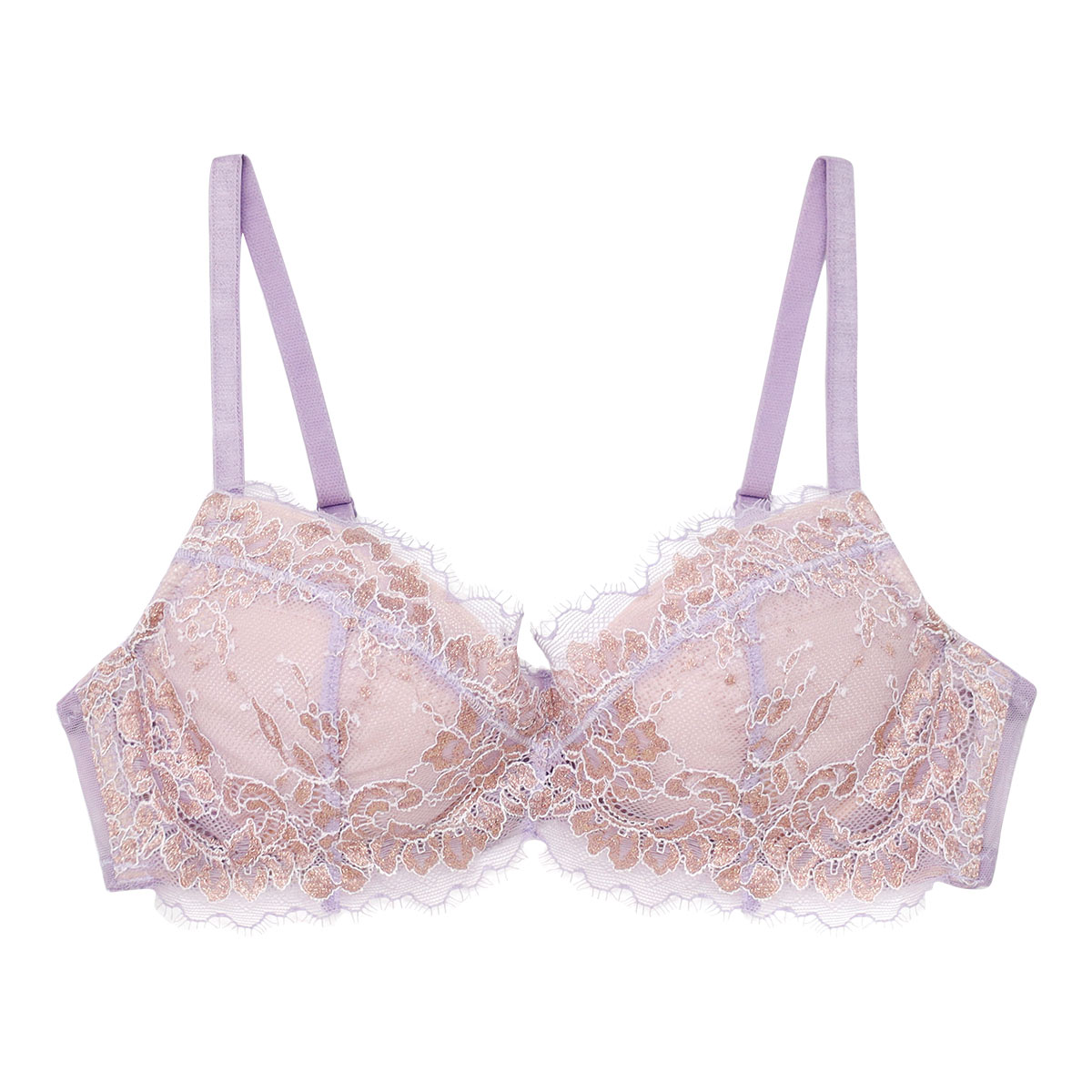 アンブラ ANNEBRA Bouquet2 デコルテメイク ブラジャー 単品(VI-バイオレット-B70)