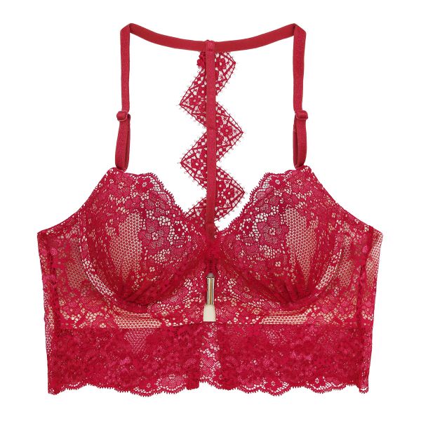 アンブラ ANNEBRA Zigzag2 バックモチーフ ロングライン ブラジャー 2way フロントホック 単品