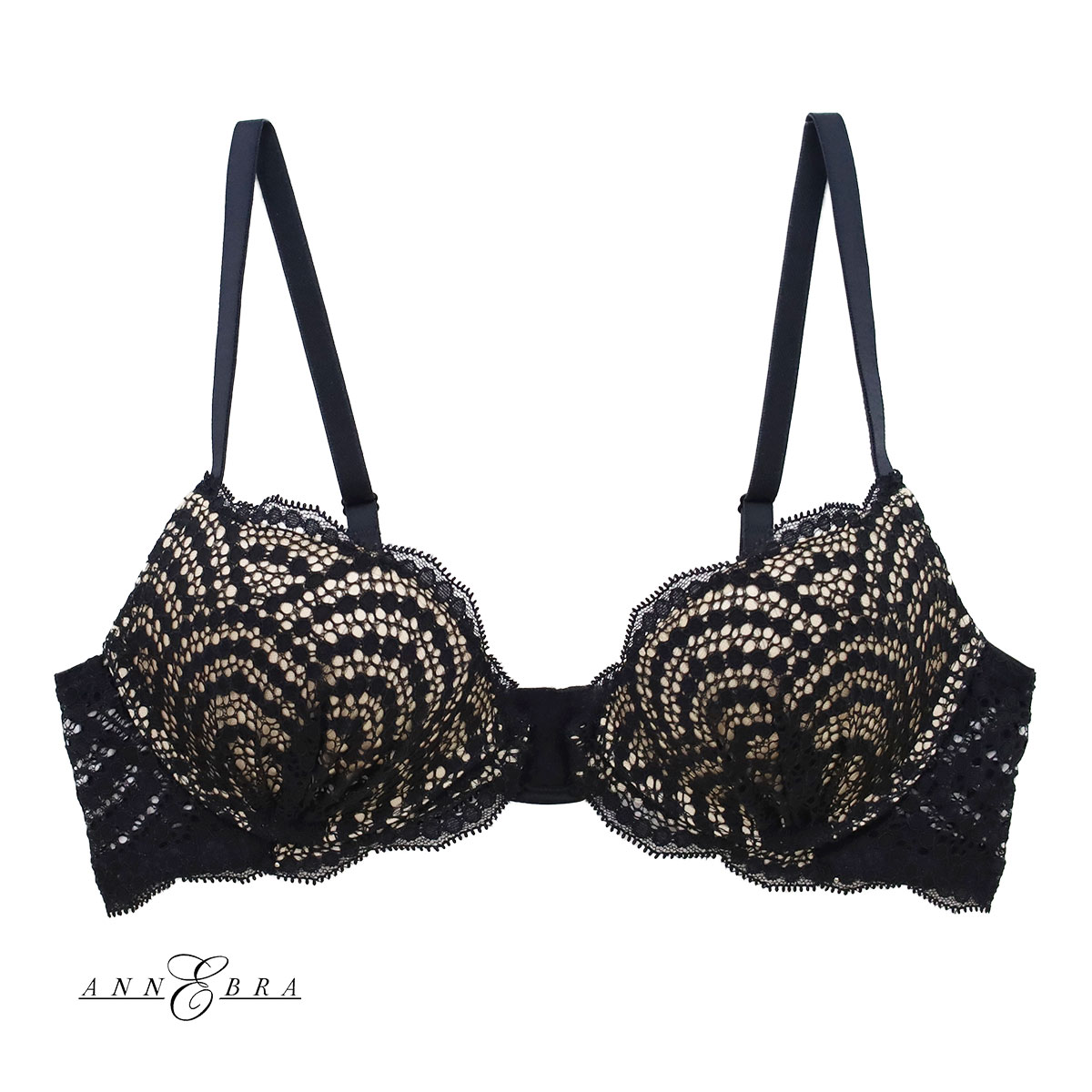 アンブラ ANNEBRA You ブラジャー モールドカップ プランジブラ 単品(BK-ブラック-B70)