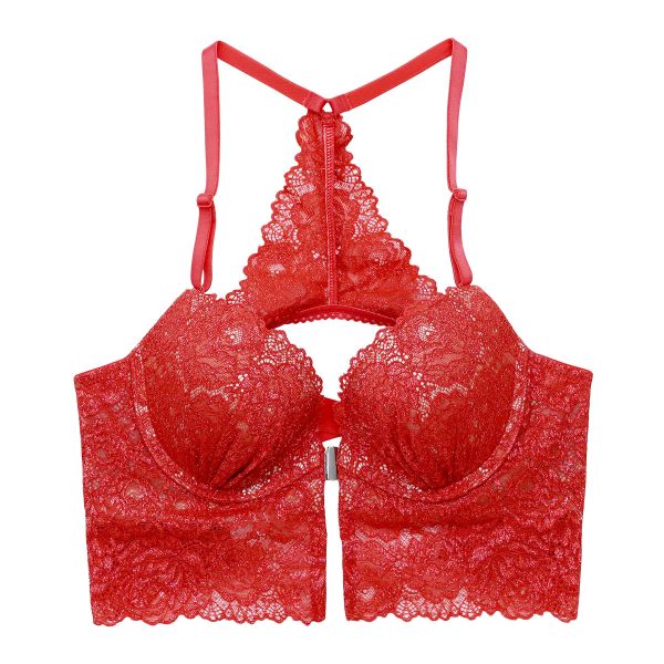 アンブラ ANNEBRA Love ロングブラジャー 単品 セクシー ランジェリー インポート プレゼント 彼女 下着 海外(RE-レッド-B70)